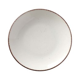 Talerz płytki Opal, Fine Dine, kremowy