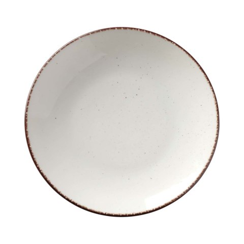 Talerz płytki Opal, Fine Dine, kremowy