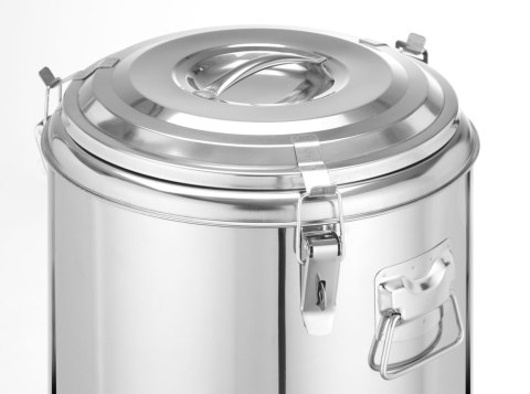 Termos do transportu żywności, HENDI, Kitchen Line, 23L, srebrny, ⌀350x(H)440mm