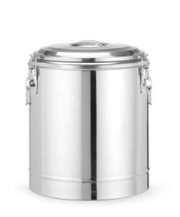 Termos do transportu żywności, HENDI, Kitchen Line, 36L, srebrny, ⌀400x(H)500mm