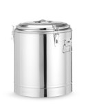 Termos do transportu żywności, HENDI, Kitchen Line, 36L, srebrny, ⌀400x(H)500mm