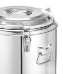 Termos do transportu żywności, HENDI, Kitchen Line, 36L, srebrny, ⌀400x(H)500mm