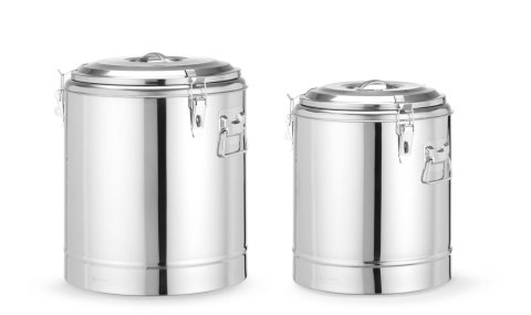 Termos do transportu żywności, HENDI, Kitchen Line, 36L, srebrny, ⌀400x(H)500mm