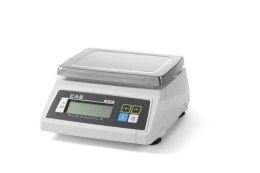 Waga wodoodporna z legalizacją, CAS, 30 kg, 278x317x(H)141mm