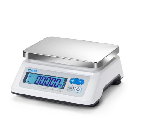 Waga z legalizacją, CAS, 15 kg, biały, 285x256x(H)123mm