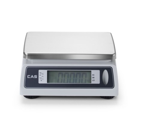 Waga z legalizacją, wodoodporna, CAS, 3 kg, 299x256x(H)117mm