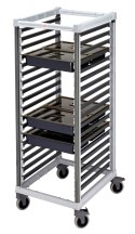 Wózek Camshelving do transportu pojemników, 18 × GN 2/1, Cambro, 835x645x(H)171mm
