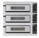 Piec do pizzy 3-stopniowy Basic 3/50 Glass and Light, Prismafood, 400V/1200W, 915x690x(H)900mm