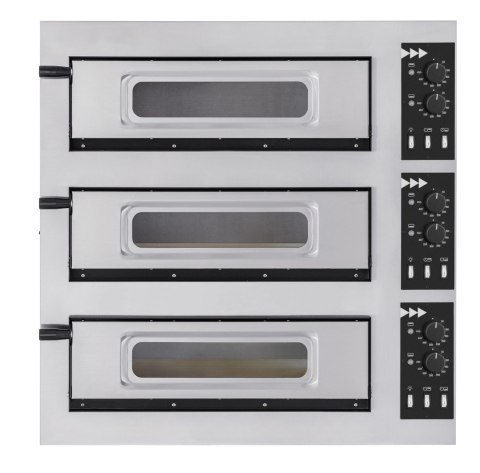 Piec do pizzy 3-stopniowy Basic 3/50 Glass and Light, Prismafood, 400V/1200W, 915x690x(H)900mm