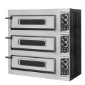 Piec do pizzy 3-stopniowy Basic 3/50 Glass and Light, Prismafood, 400V/1200W, 915x690x(H)900mm