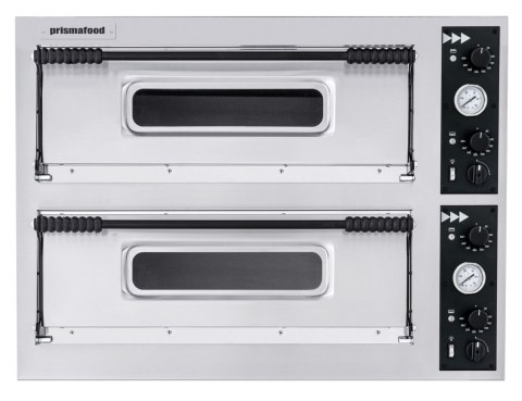 Piec do pizzy Basic Slim, Prismafood, 2 komory, 400V/12000W, 1305x600x(H)745mm
