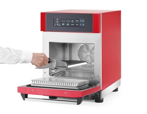 Piec konwekcyjno-mikrofalowy REDFLASH, Tecnoeka, czerwony, 230V/3680W, 420x632x(H)630mm