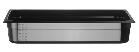 Pojemnik GN 1/1 COOL, HENDI, COOL, GN 1/1, 13,3L, czarny, 530x325x(H)100mm