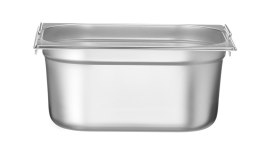 Pojemnik GN 1/2 z chowanymi uchwytami, HENDI, Profi Line PLUS, GN 1/2, 9,5L, srebrny, 325x265x(H)150mm