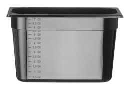 Pojemnik GN 1/3 COOL, HENDI, COOL, GN 1/3, 7,1L, czarny, 325x176x(H)200mm