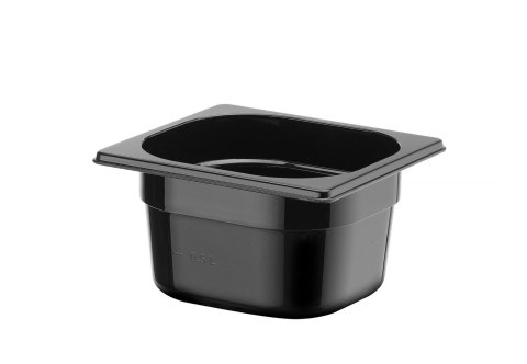Pojemnik GN 1/6 COOL, HENDI, COOL, GN 1/6, 1,6L, czarny, 176x162x(H)100mm
