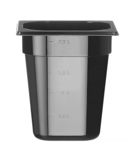 Pojemnik GN 1/6 COOL, HENDI, COOL, GN 1/6, 2,8L, czarny, 176x162x(H)200mm