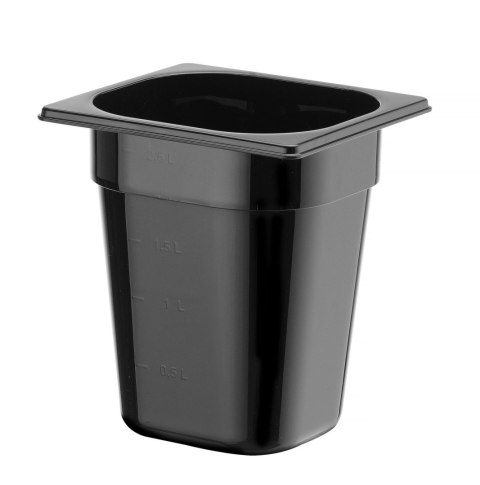 Pojemnik GN 1/6 COOL, HENDI, COOL, GN 1/6, 2,8L, czarny, 176x162x(H)200mm