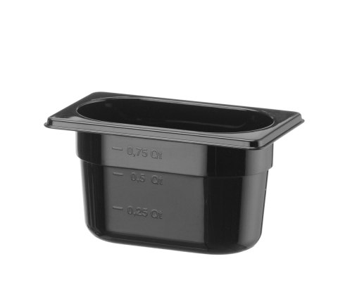 Pojemnik GN 1/9 COOL, HENDI, COOL, GN 1/9, 0,9L, czarny, 108x176x(H)100mm