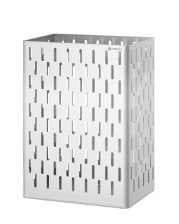 Pojemnik na zużyte ręczniki papierowe, HENDI, 60L, srebrny, 350x270x(H)550mm