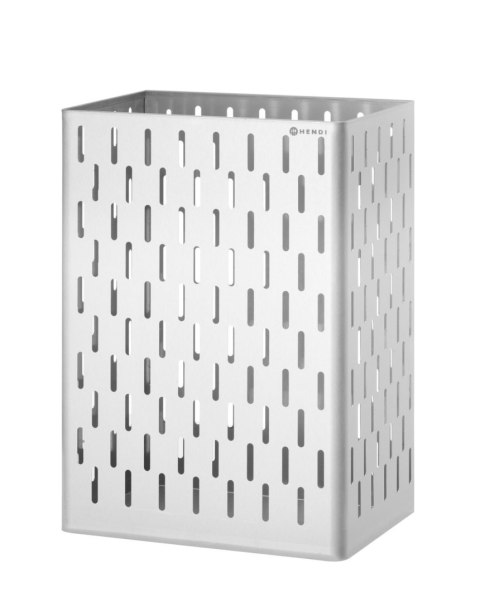 Pojemnik na zużyte ręczniki papierowe, HENDI, 60L, srebrny, 350x270x(H)550mm