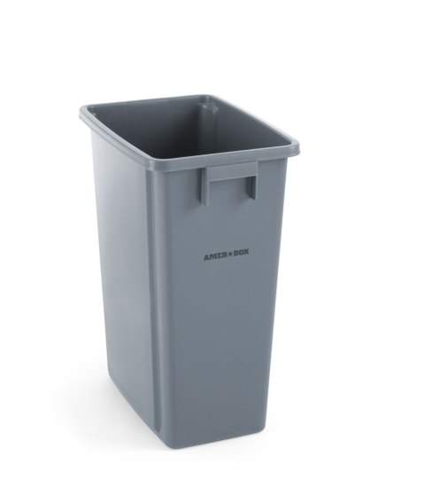 Pojemnik prostokątny na odpady, 60 l, AmerBox, 60L, jasnoszary, 455x315x(H)580mm