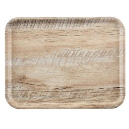 Taca do serwowania Capri, Cambro, jasny dąb, jasne drewno, 370x530mm