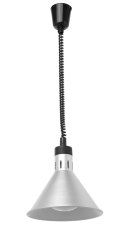 Lampa do podgrzewania potraw wisząca, stożkowa, HENDI, srebrny, 230V/375W, ⌀275x(H)250mm