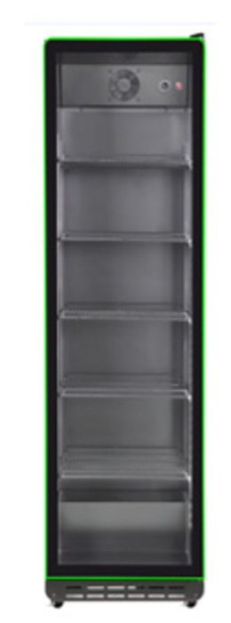 Lodówka zapleczowa, jednoskrzydłowa, Arktic, 5 półek, 360L, czarny, 230V/290W, 578x580x(H)1990mm