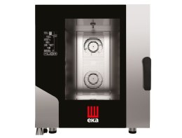 Piec konwekcyjno-parowy Millennial Black Mask Gastro 7× GN 1/1, elektryczny, Tecnoeka, Millennial Black Mask, LEFT DOOR, 400V/10