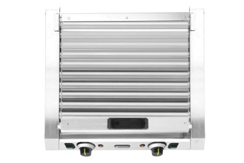 Podgrzewacz rolkowy do parówek dwustrefowy, z energooszczędną pokrywą, HENDI, 11 rolek, 230V/980W, 566x527x(H)259mm