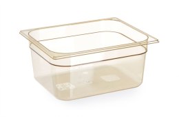 Pojemnik GN 1/2 z grilamidu do wysokiej temperatury, HENDI, GN 1/2, 4L, transparentny, 325x265x(H)65mm