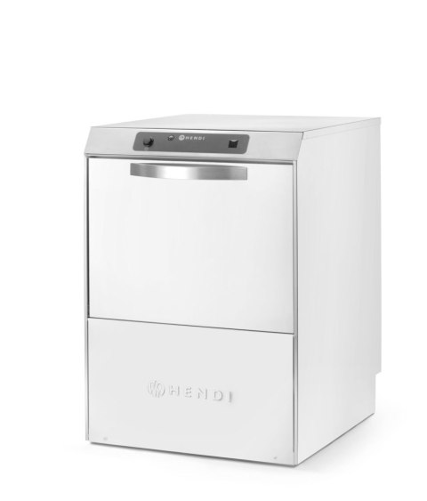 Zmywarka 50x50, sterowana elektronicznie, HENDI, Profi Line, srebrny, 400V/4900W, 582x610x(H)822mm