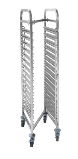 Wózek do transportu pojemników, kompaktowy - 15x GN 1/1 Hendi