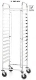 Wózek do transportu blach 15x 600x400 - Kitchen Line Hendi