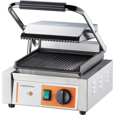 Kontakt grill pojedynczy, ryflowany, Caterina, P 1.8 kW Caterina